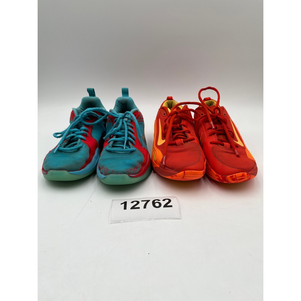 Nike Isofly Sneakers Boys 4.5Y Red Blue Mesh Basketball Shoes Lace Up Lot of 2